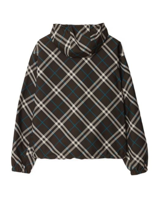 Burberry Black Vintage-Check Reversible Jacket for men