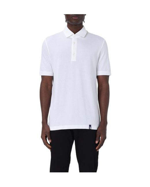 Drumohr White Piqué Polo Shirt for men