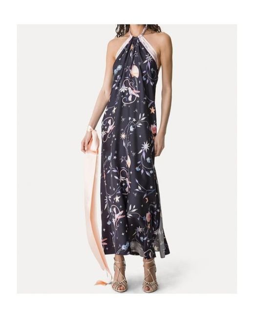 Forte_forte Purple Deliverance Print Long Elegant Dress