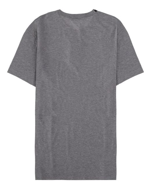 Dolce & Gabbana Gray Heraldic Patch Short-Sleeved T-Shirt for men