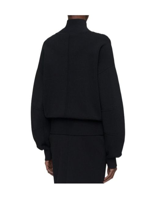 Joseph Black Sable Milano Balloon Sleeve Zip Jacket