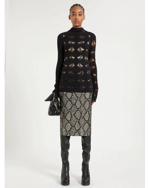 Sportmax Black Long-Sleeved Knitwear