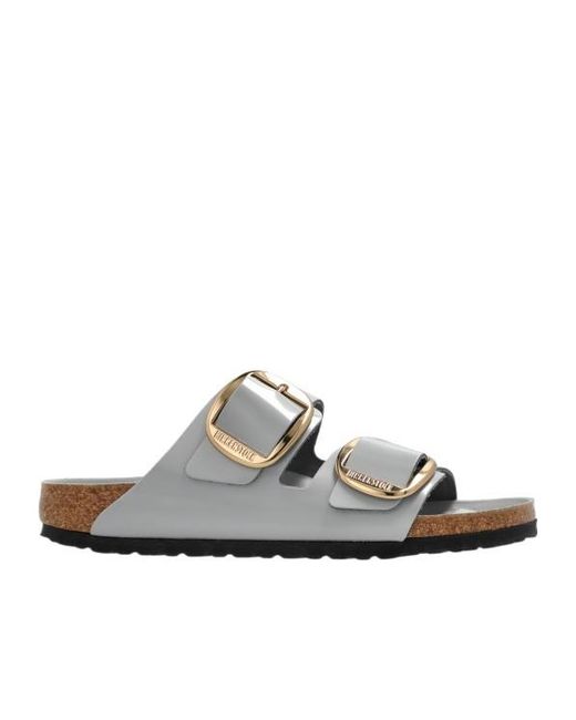 Birkenstock White Arizona Big Buckle Sandals