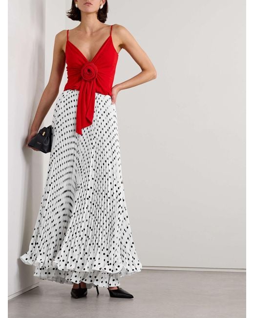 Balmain White Ruffled Skirt