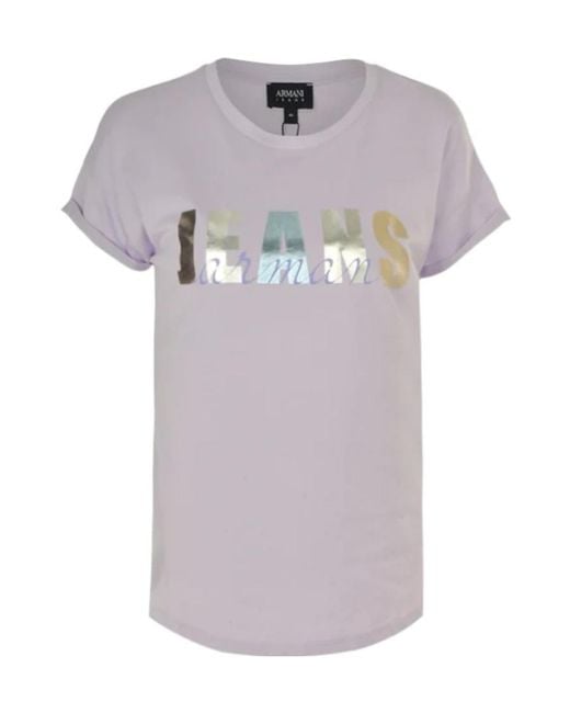 Armani Jeans Gray Item O-Neck Short-Sleeved T-Shirt