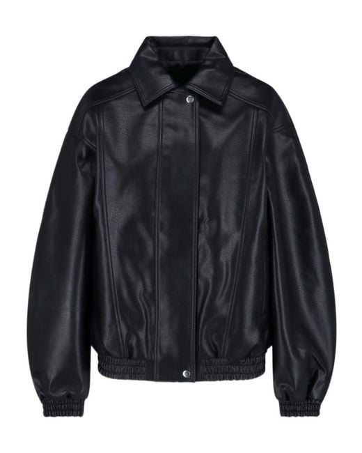 Frankie Shop Black Prescott Oversized Jacket