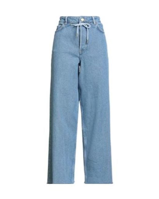 Ganni Blue Wide-Leg Jeans