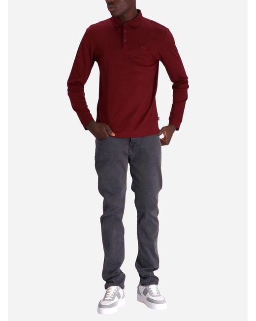 Boss Logo-Embroidered Cotton Polo Shirt for men