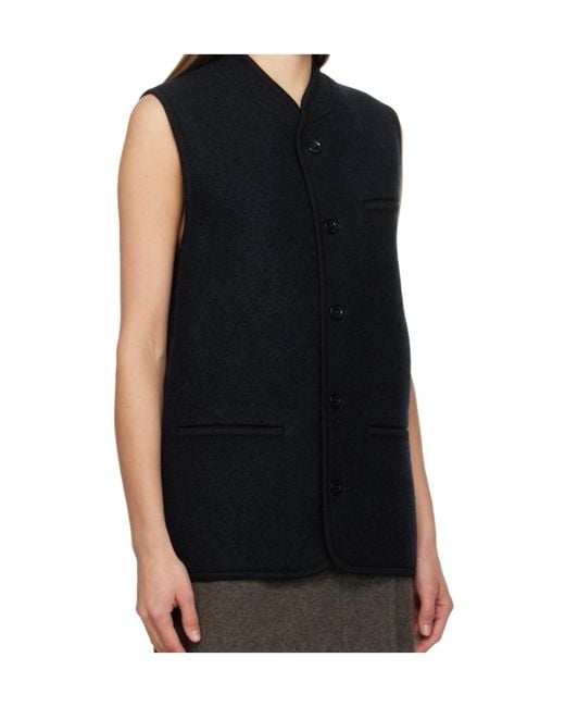 Rier Blue Walker Wool Vest for men