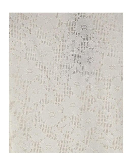 Marella White Cantico Floral Lace Sleeveless Top