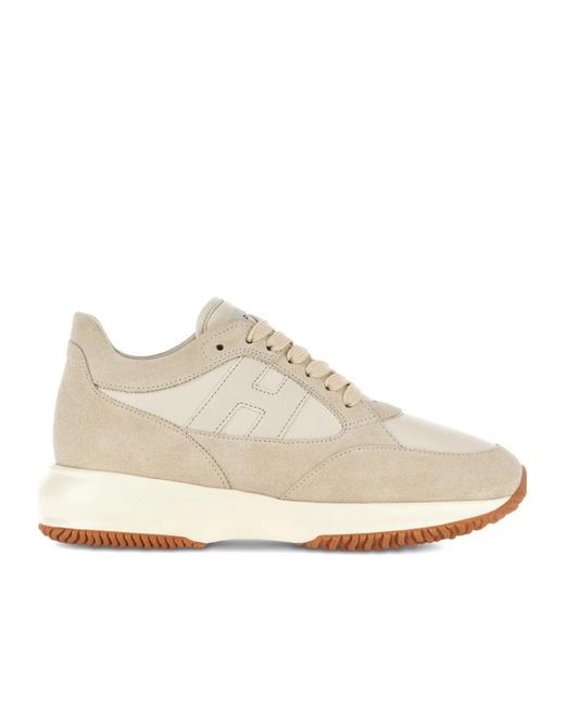 Hogan White Interactive Low-Top Sneakers