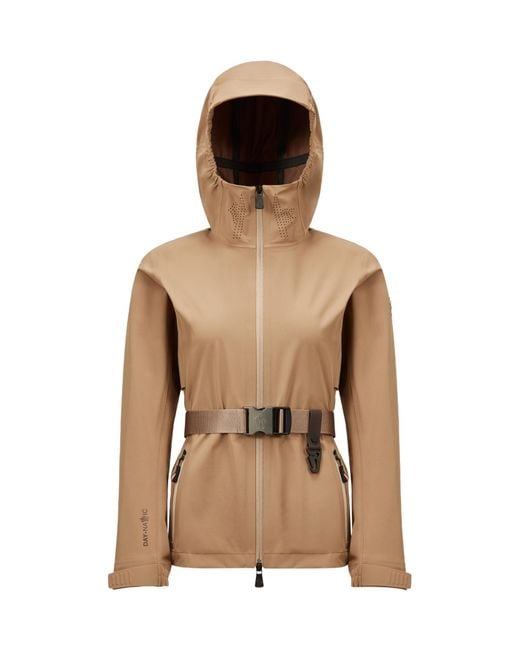 Moncler Natural Fex Hooded Shell Jacket