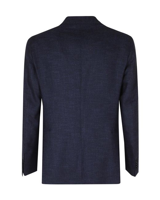 Tagliatore Blue Single-Breasted Blazer for men