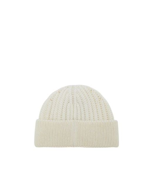 Gucci White Wool Cashmere Hat With Embroidery