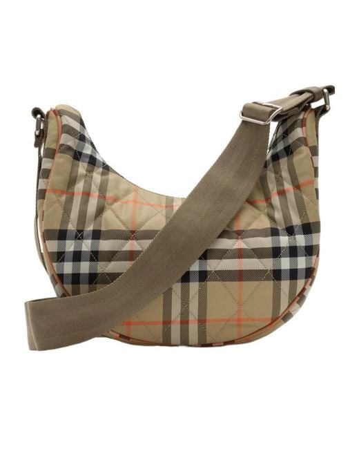 Burberry Green Large Horseshoe Crossbody Bag for men