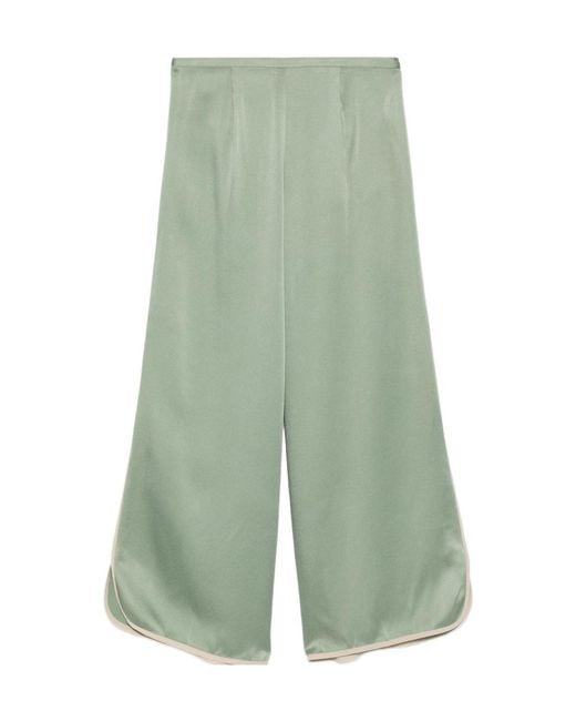 Forte_forte Green Cropped Trousers