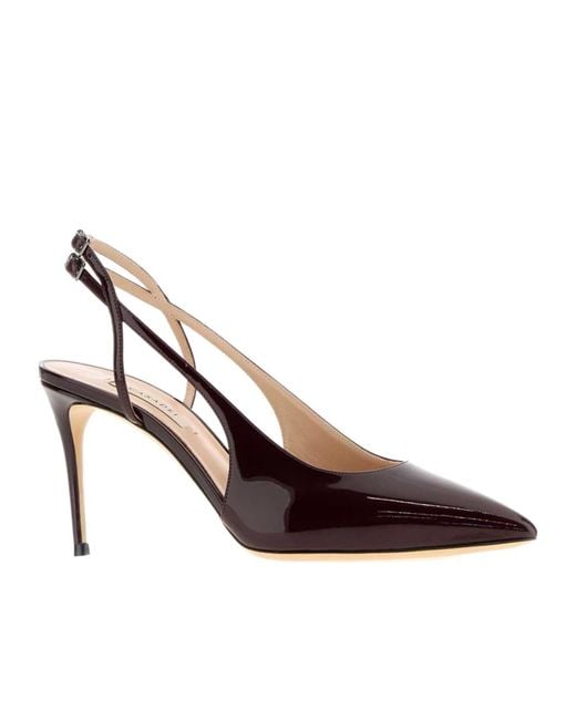 Casadei Brown Chanel Slingback Heeled Pumps