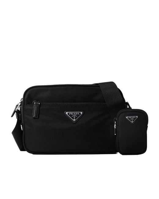 Prada Black Solid Color Crossbody Bag