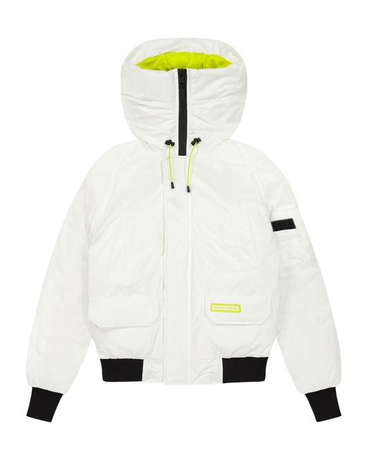 Canada Goose White Casual Bomber Jacket for men