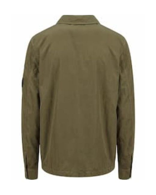 C P Company Green Chrome-R Lens Overshirt for men