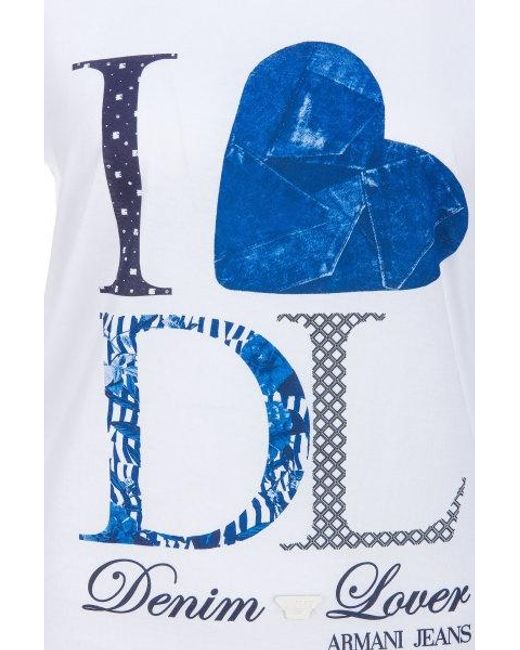 Armani Jeans Blue Round-Necked T-Shirt