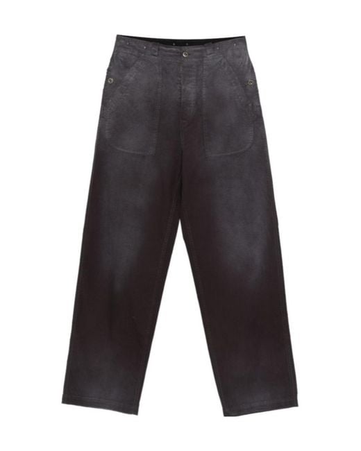 Maison Margiela Gray Straight Trousers for men