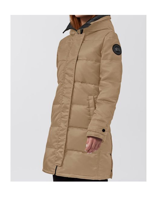 Canada Goose Natural Shelburne Logo-Patch Parka