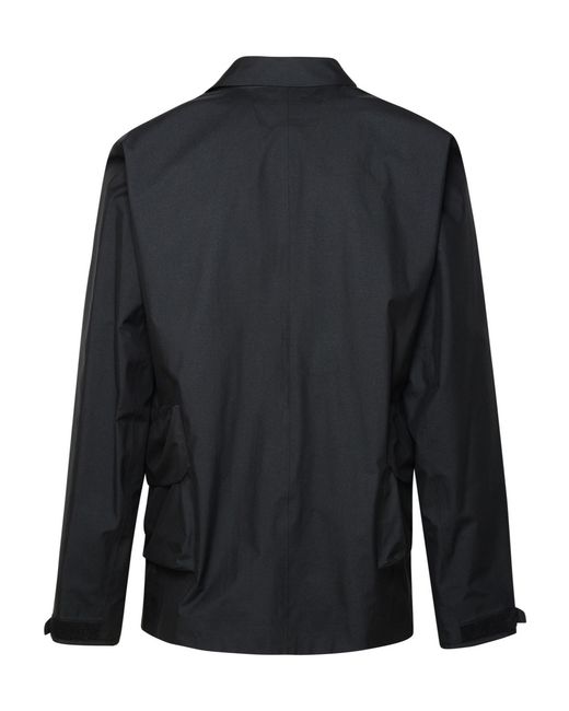 C P Company Black Goretex Nylon Blazer for men