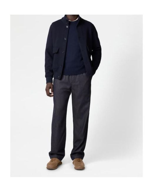 Tod's Blue Button-Up Bomber Jacket for men