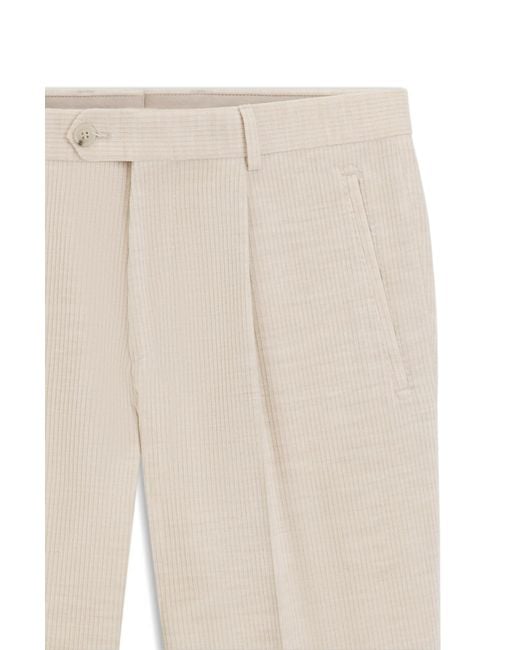 Boss Natural Boss Relaxed-Fit Corduroy Pants for men