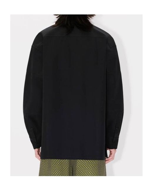 KENZO Black 'Boke Flower 2.0' Oversized Shirt for men