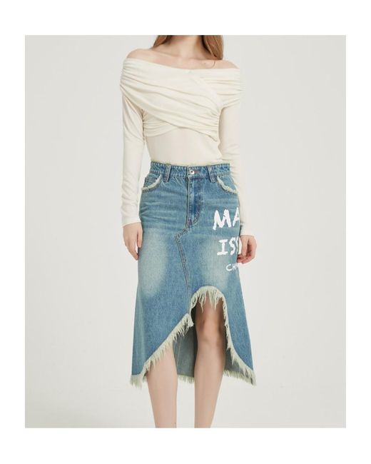 Marissa Chiara White Stacked Collar Long-Sleeved Bottoming Shirt
