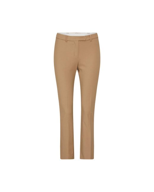 Max Mara Natural Belt-Loop Casual Pants