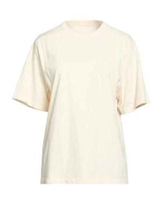 Rick Owens White Crew-Neck Short-Sleeve T-Shirt