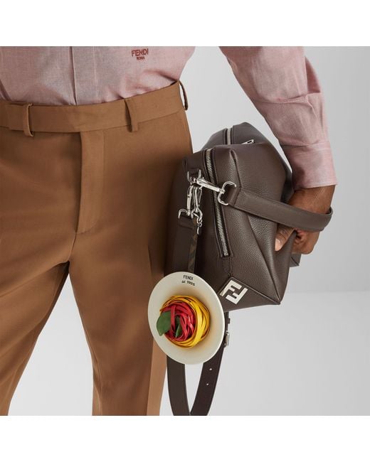 Fendi White Spaghetti Charm for men