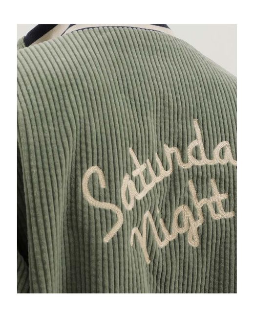 1989 STUDIO Green Saturday Night Corduroy Coat for men