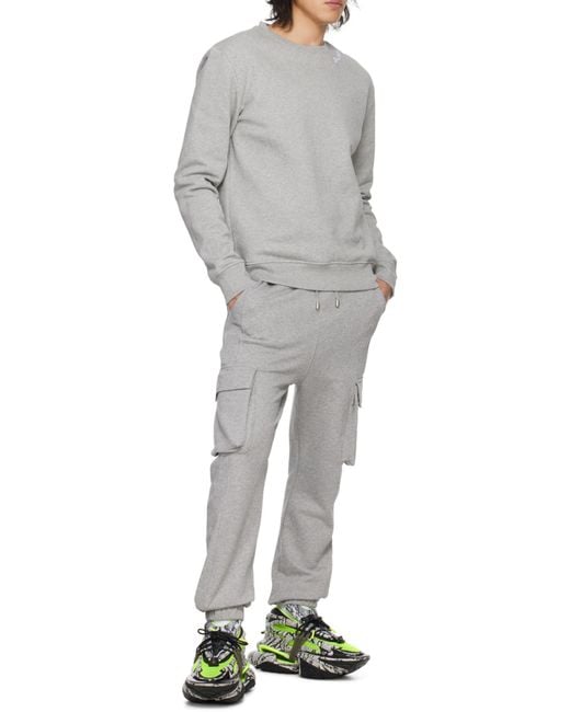 Balmain Green Unicorn Snake-Skin Effect Sneakers for men