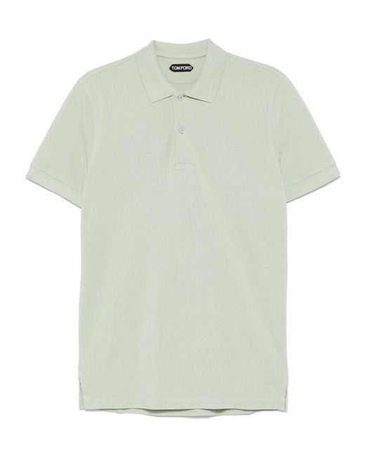 Tom Ford Green Tennis Piquet Polo Shirt for men