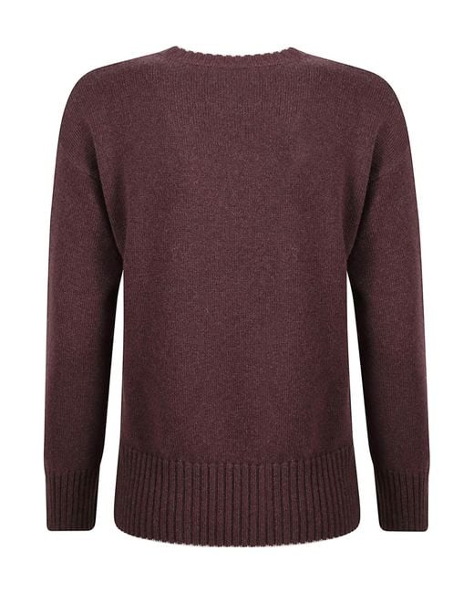 Eleventy Brown Crew Neck Knitted Sweater