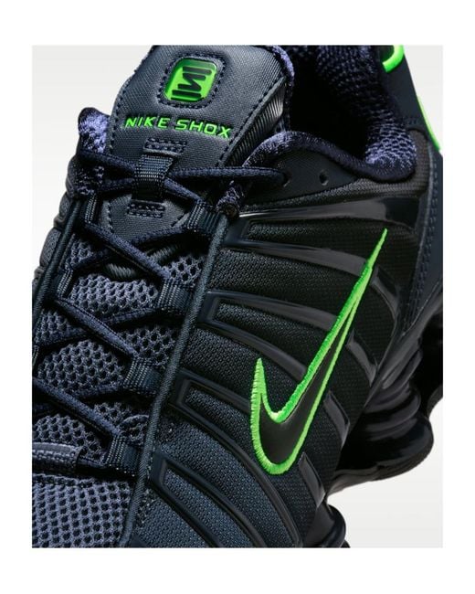 Nike Blue Shox Tl Mesh Sneakers for men