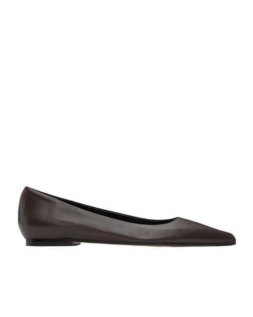 Aeyde Brown Cassy Pointed-Toe Ballet Flats