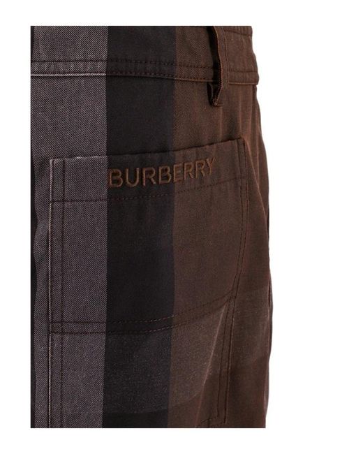 Burberry Brown Closure With Zip Pants