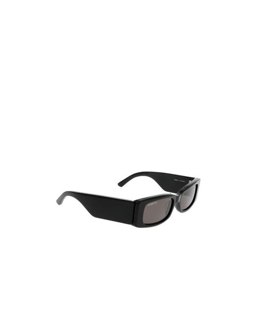 Balenciaga White Eyewear Rectangular Frame Sunglasses