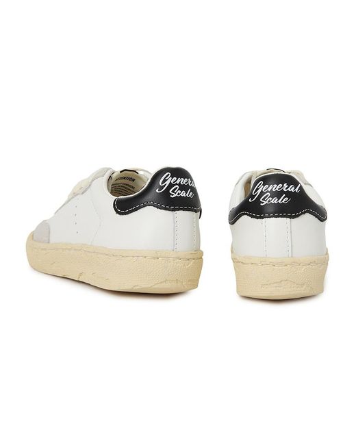 Maison Mihara Yasuhiro White Lace-Up Low-Top Sneakers for men