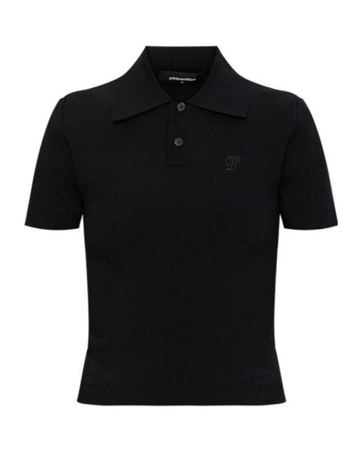 DSquared² Black Polo Shirts