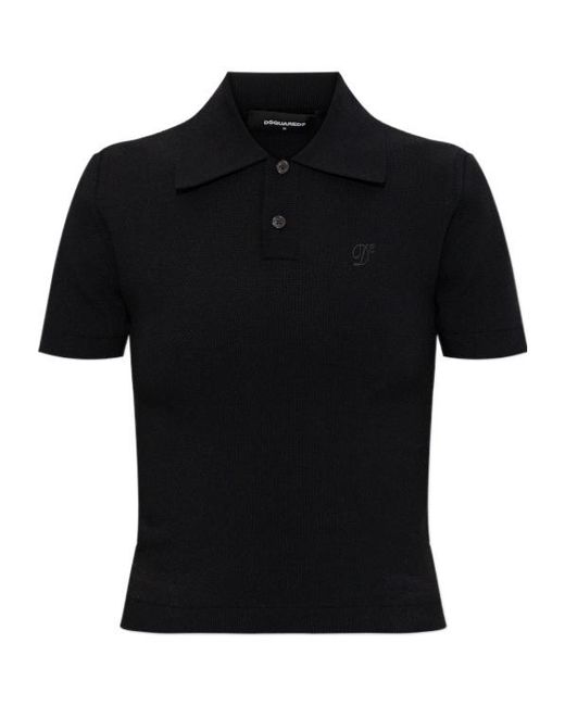 DSquared² Black Polo Shirts