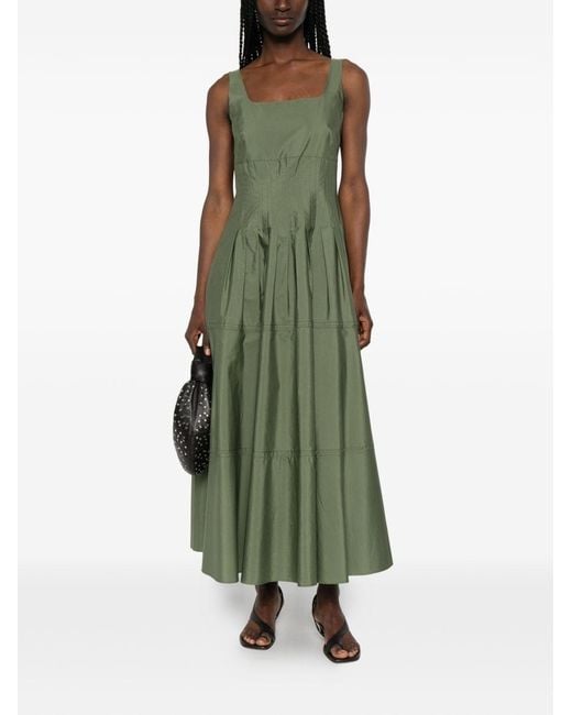 Max Mara Green Studio Feltre Structured Bodice Midi Dress