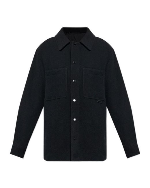 Canada Goose Blue Balas Button-Fastening Patch-Pocket Overshirt for men