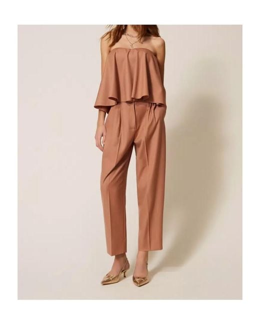 Twinset Brown Bustier Top