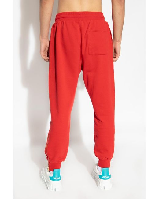 Casablanca Red Logo-Patch Track Pants for men